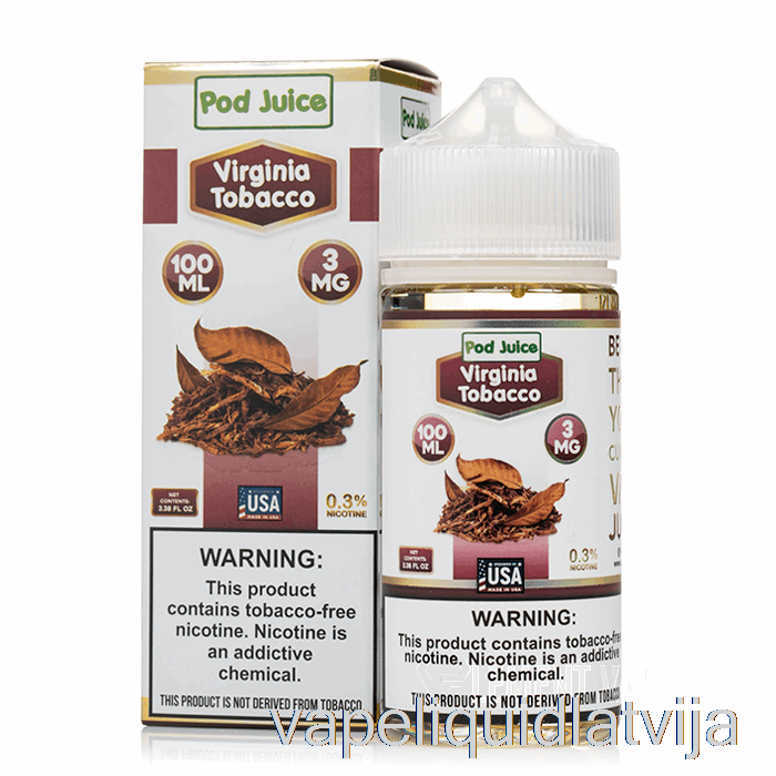 Virdžinijas Tabakas - Pāksts Sula - 100ml 0mg Vape šķidrums